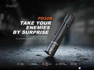 Svietidlo taktické FENIX PD32R nabíjateľné
