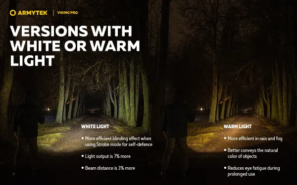 Svietidlo ručné LED ARMYTEK Viking Magnet USB Warm - nabíjateľné