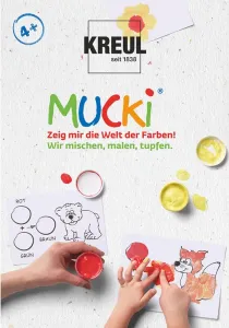 Sada prstových farieb MUCKI - Maľujme - miešajme - razítkujme