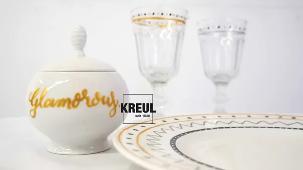 Sada popisovačov na sklo a porcelán KREUL Glamour - 4 ks