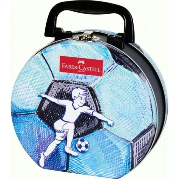 Faber-Castell popisovače s klipom Futbalový kufrík 33 ks