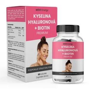 Kyselina hyalurónová + Biotín PREMIUM MOVit Energy 60 toboliek