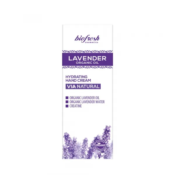Hydratačný krém na ruky s organickým levanduľovým olejom Lavender 50ml