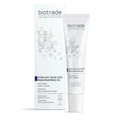 Krém na intenzívnu starostlivosť s 20% kyselinou azelaovou a 6% niacínamidom Biotrade 50ml
