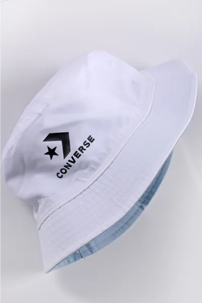 Modro-biely obojstranný klobúk Star Chevron Logo Reversible Bucket Hat