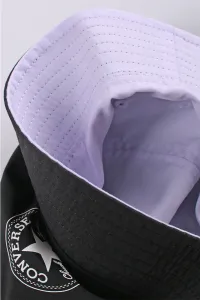 Čierno-biely obojstranný klobúk All Star Patch Reversible Bucket Hat