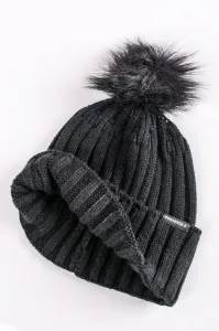 Čierna čiapka s brmbolcom Pom Beanie