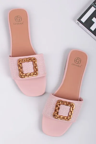 Ružové nízke šľapky Gloria
