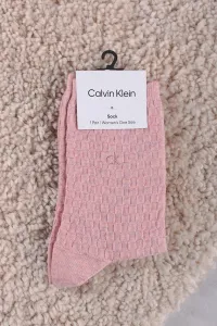 Svetloružové ponožky CK Women Sock 1P Basket Multicolor