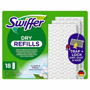 Swiffer Náhradné Suché Handričky 18 Zozbierajú, Zachytia A Uzamknú Prach