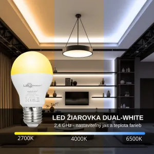 LEDprodukt LED Žiarovka 6W E27 - Dual White FUT017