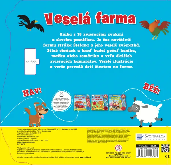 Príbeh so zvukmi - Veselá farma – 18 rôznych zvukov