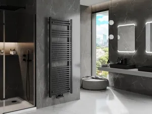 MEXEN - Plutón vykurovací rebrík/radiátor 1700 x 600 mm, 980 W, čierna W106-1700-600-00-70