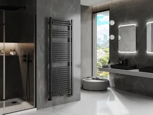MEXEN - Plutón vykurovací rebrík/radiátor 1700 x 600 mm, 980 W, čierna W106-1700-600-00-70