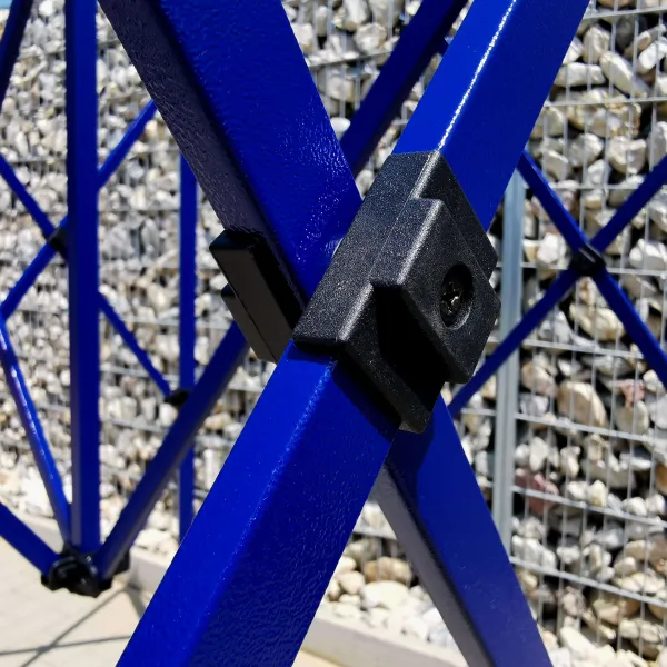 BRIMO Rozkladací stánok 2x2 m: Oceľ 45mm, 100% Nepremokavý - bez 3 stien - Modrá 38