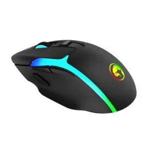 Marvo Myš M729W, 4800DPI, 2.4 [GHz], optika, 7tl., bezdrátová, černá, 1 ks vestavěná baterie, herní, podsvícená