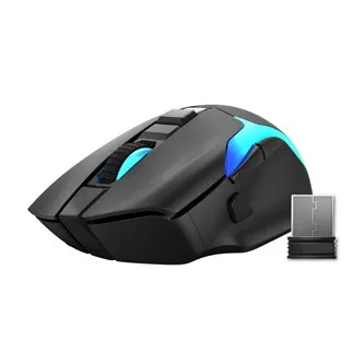 Marvo Myš M729W, 4800DPI, 2.4 [GHz], optika, 7tl., bezdrátová, černá, 1 ks vestavěná baterie, herní, podsvícená