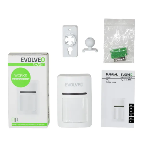 EVOLVEO PIR, inteligentný bezdrôtový PIR senzor pohybu WiFi