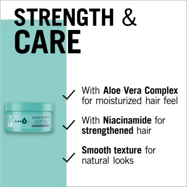 Schwarzkopf Taft Aloe Boost hydratačný stylingový krém 100 ml