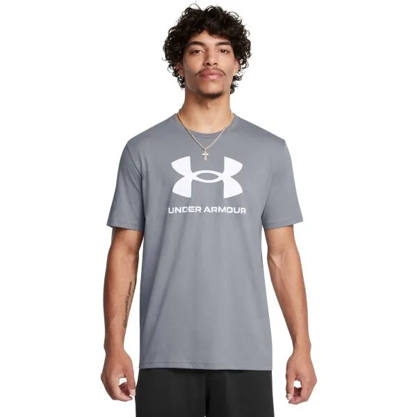 Under Armour SPORTSTYLE Pánske tričko, sivá, veľkosť