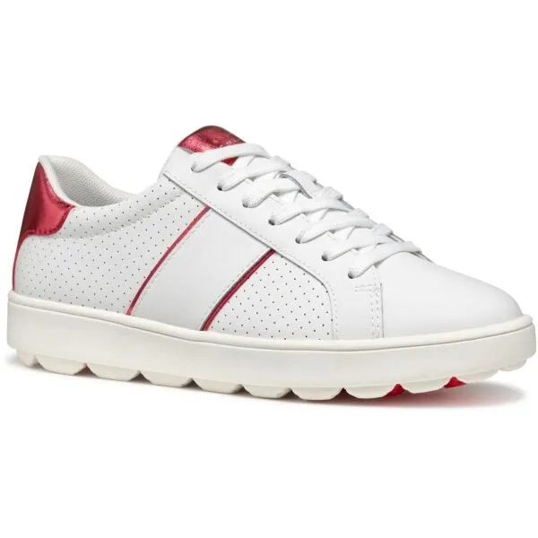 White women's sneakers Geox Spherica ECUB-1 - Women's