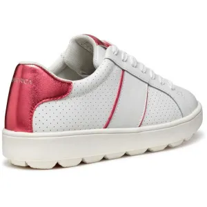 White women's sneakers Geox Spherica ECUB-1 - Women's