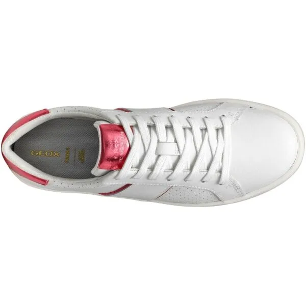 White women's sneakers Geox Spherica ECUB-1 - Women's