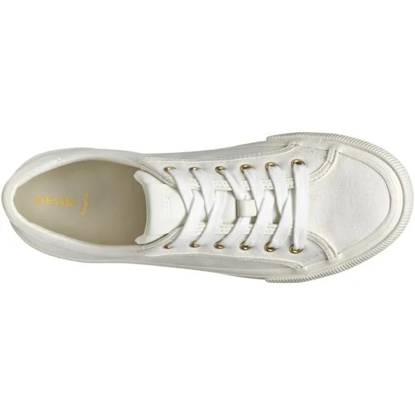 White women's sneakers Geox Emmeleny - Women's
