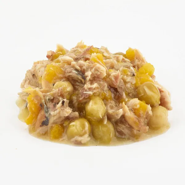 FISH4DOGS Konzerva pre psov Finest s makrelou, tekvicou a hráškom 85g