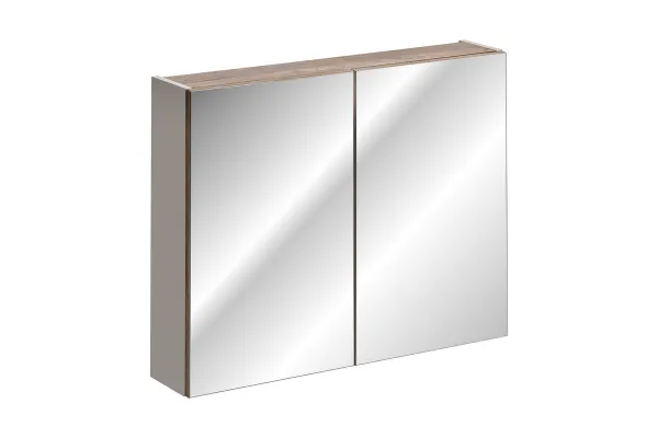 Comad Koupelnová sestava SantaFe s deskou, umyvadly, zrcadly a skříňkami 180 cm taupe/dub santa fe vintage