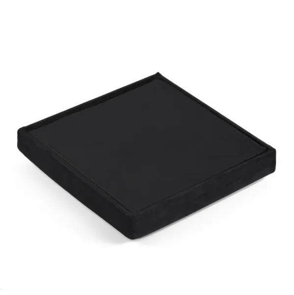 Skladací puf M - 30x30x30cm zamatová čierna 9999