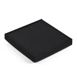 Skladací puf M - 30x30x30cm zamatová čierna 9999