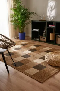 Koberec Adana Chess Beige