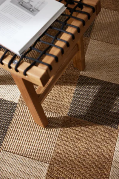 Koberec Adana Chess Beige kruh