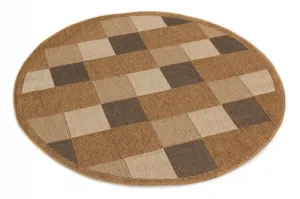 Koberec Adana Chess Beige kruh