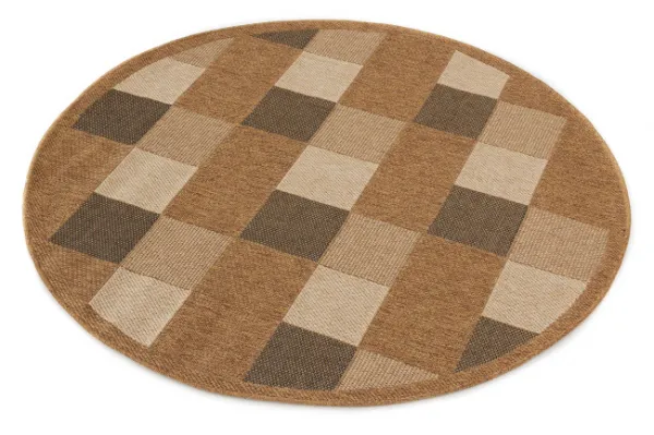 Koberec Adana Chess Beige kruh