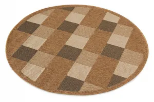 Koberec Adana Chess Beige kruh