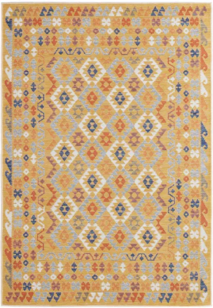 Obojstranný koberec Echo Aztec Navy