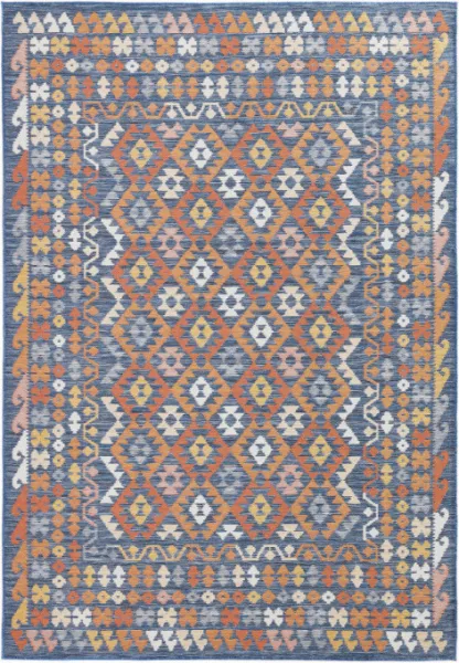 Obojstranný koberec Echo Aztec Navy