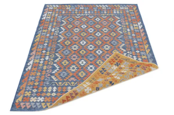 Obojstranný koberec Echo Aztec Navy
