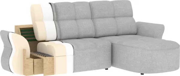 Sedačka Beneth Látka: 04MO, Strana: Ľavá