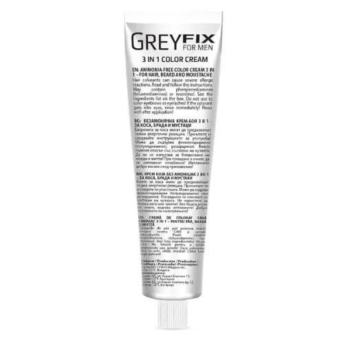 Farba pre mužov na vlasy, bradu a fúzy - hnedá Grey Fix