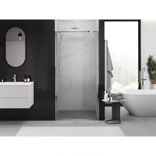 MEXEN - Exo sprchové dvere krídlové 80, transparent, chróm 817-080-000-01-00