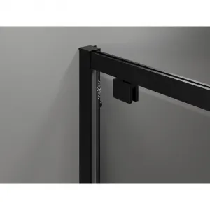 MEXEN/S - Exo sprchovací kút dvere krídlové 80 x 80, transparent, čierna 8181-080-080-70-00