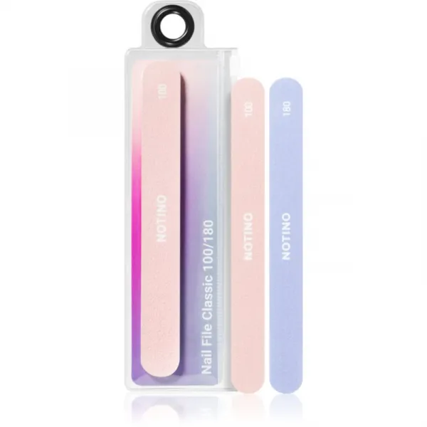 Notino Nail Tools Nail File Classic klasický pilník na nechty s dvomi hrubosťami Classic 100/180 1 ks