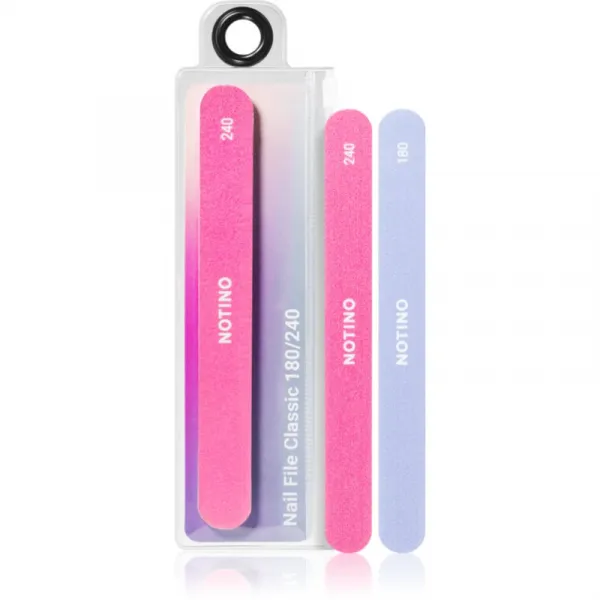 Notino Nail Tools Nail File Classic klasický pilník na nechty s dvomi hrubosťami Classic180/240 1 ks
