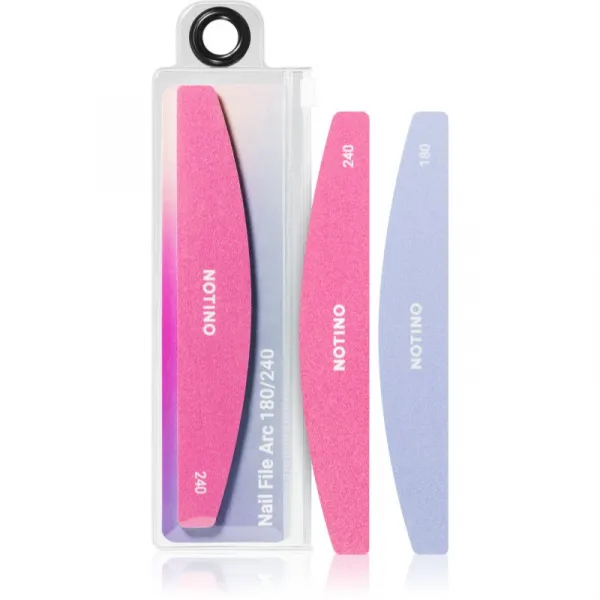 Notino Nail Tools Nail File Arc klasický pilník na nechty s dvomi hrubosťami 180/240 1 ks