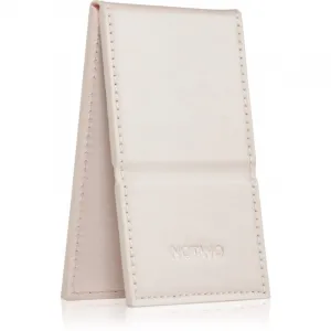 Notino Mirrors Compact Mirror kozmetické zrkadielko Leatherette Beige 1 ks