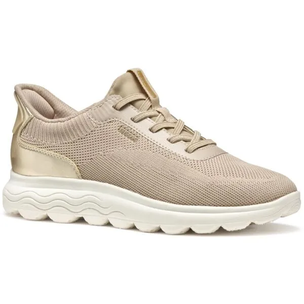 Beige women's sneakers Geox Spherica Plus - Women's