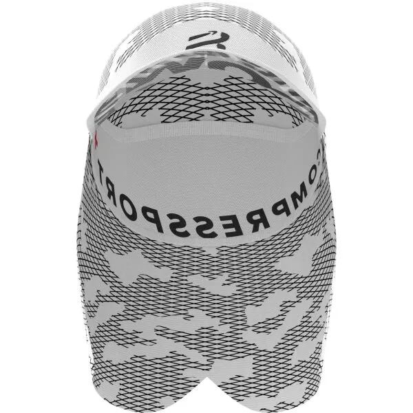 Compressport ICE CAP SUN SHADE Bežecká čiapka s tienidlom, biela, veľkosť